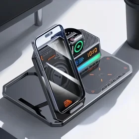 پایه شارژ بی‌سیم مغناطیسی 6 کاره T50