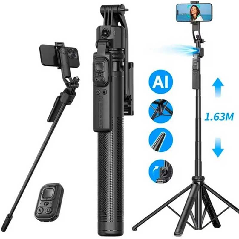 AI-FACE-C17-monopod-and-gimbal-with-face-tracking-and-360-degree-rotation مونوپاد و گیمبال AI FACE C17 با قابلیت ردیابی چهره و چرخش ۳۶۰ درجه