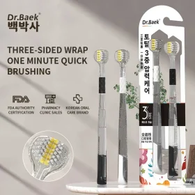 مسواک سه بعدی سه لبه برند dr baek