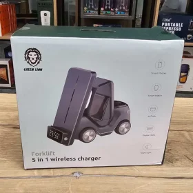 پایه شارژر 5 کاره طرح لیفتراک برند Green Lion