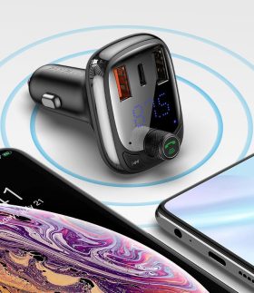 شارژر فندکی و پخش بلوتوثی Baseus