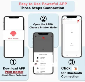 کاغذ پرینتر لیبل زن حرارتی اندازه 70*80 میلی‌متر Phomemo M221