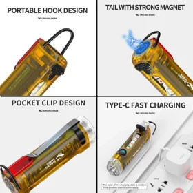 فلش‌لایت کلیدآویز مینیاتوری SMILING SHARK