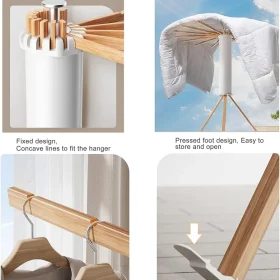 قفسه خشک کن لباس قابل حمل Airer