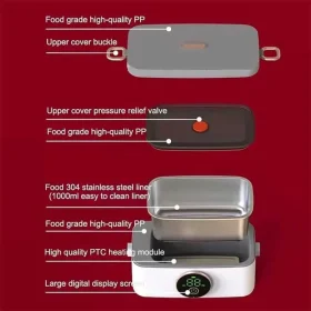 ظرف غذای برقی قابل‌حمل با باتری داخلی