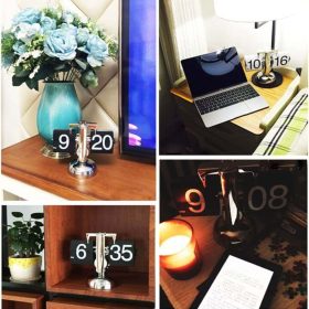 ساعت رو میزی فلیپ - سبک مکانیکی با طراحی رترو