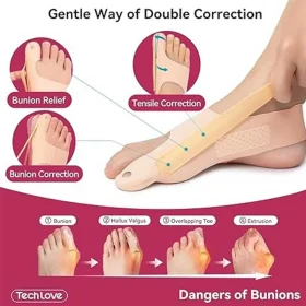 جوراب اصلاح کننده انگشت پا برند Tech Love