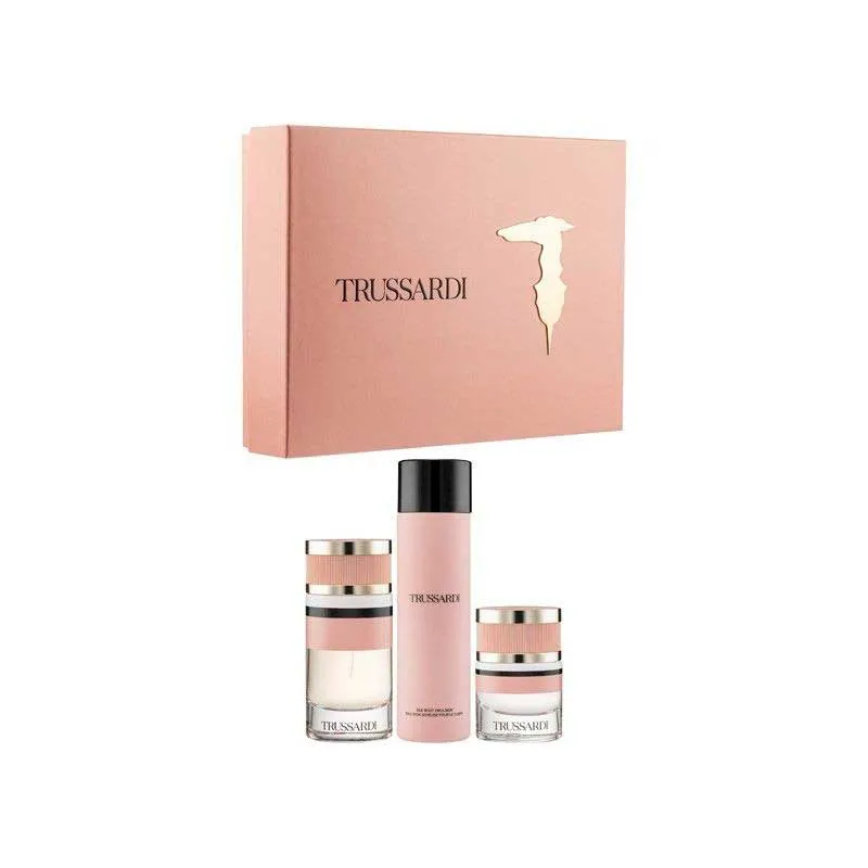ست هدیه عطر زنانه Trussardi EDP (۹۰ میل + بادی لوشن + هیر میست)
