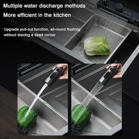 سینک دست ساز نانو استیل خاکستری گان متال