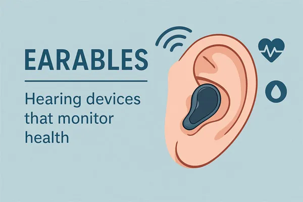 تکنولوژی گوش‌پوش Earables دستگاه‌هایی که درون گوش علاوه بر پخش صدا، سلامت را پایش می‌کنند