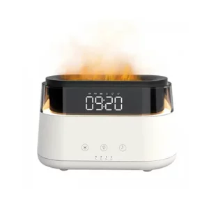 ساعت رومیزی و شعله معطر مدل Flame Aroma