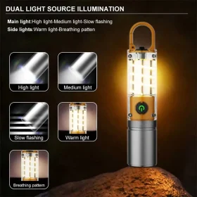 چراغ قوه قابل شارژ LED 30 وات